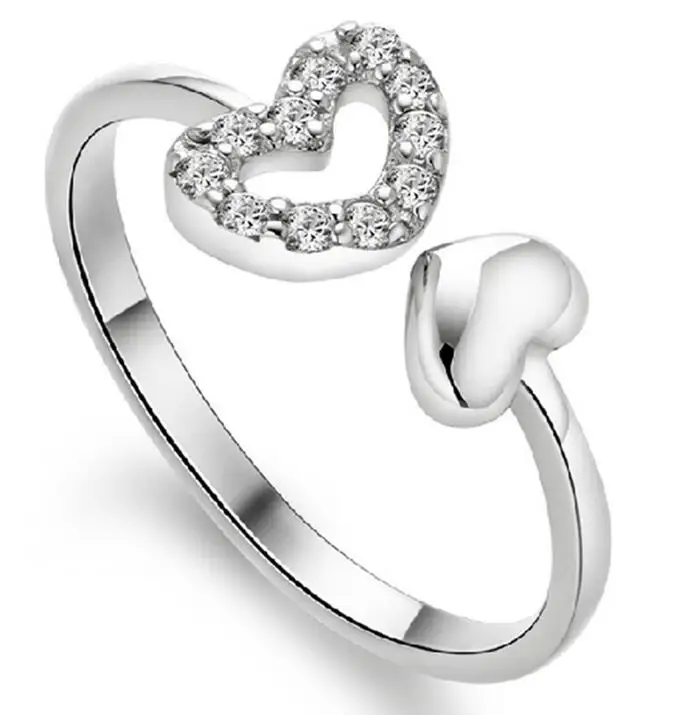 Кольцо в форме сердца