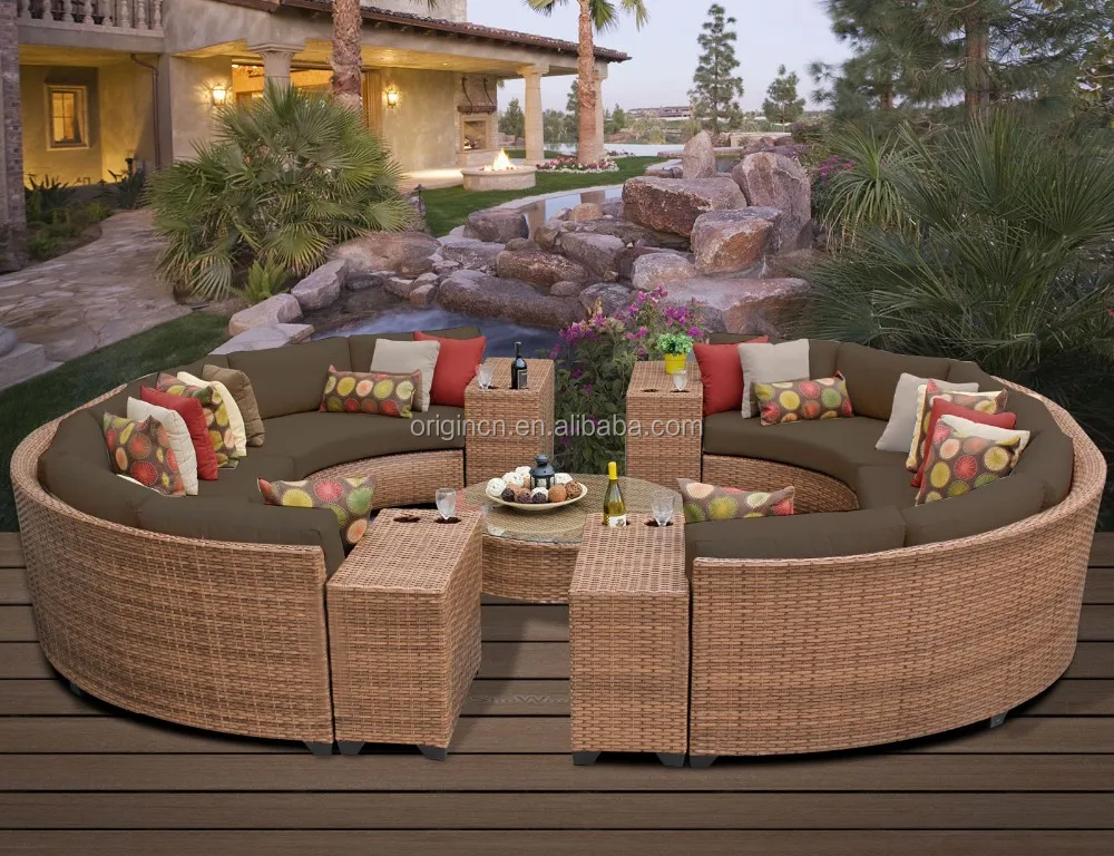 Alibaba Modern Wicker Patio Set 12 Seater Modern Hotel Patio Used