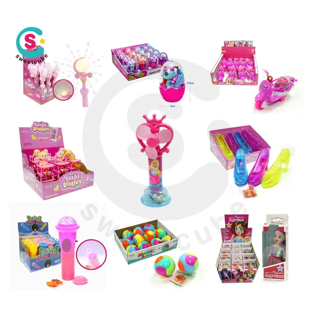 2021 New Arrival Big collection of toy with sweet for girls candy toy