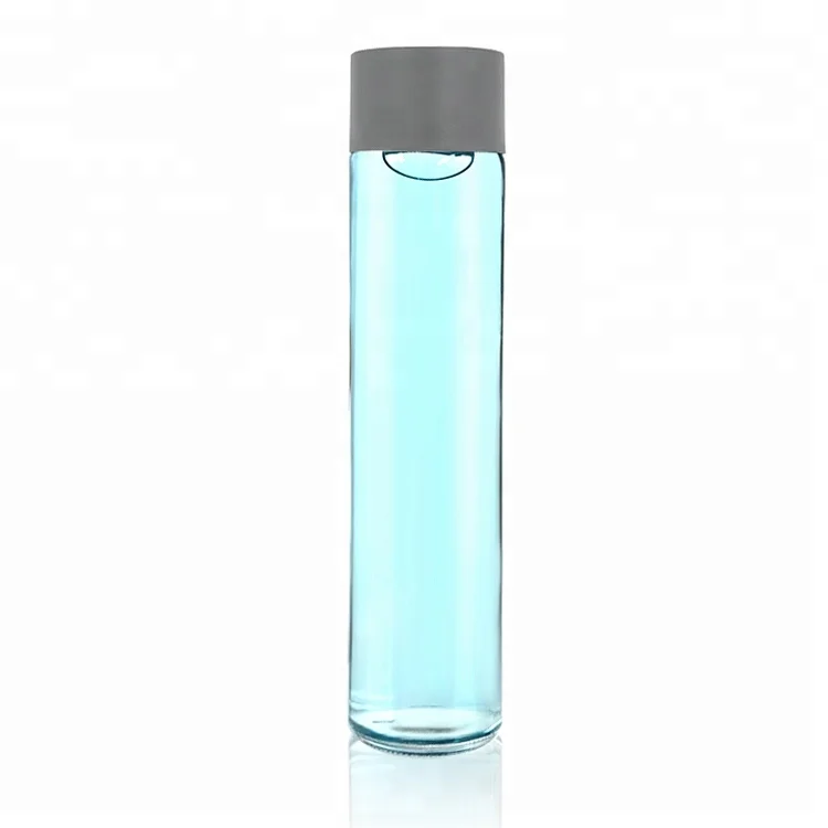 800ml Clear Voss Glass Drinking Water Bottle: Ideal for Beverages