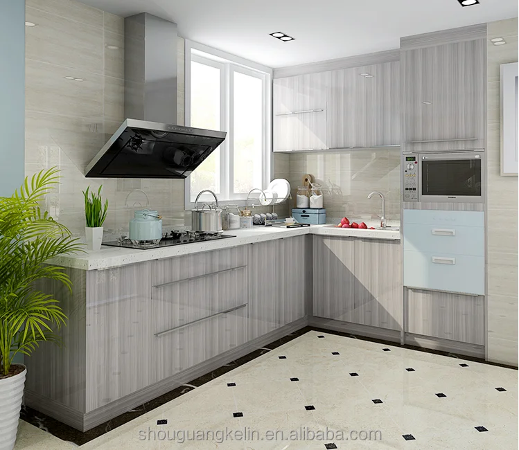 Kitchen With Mdf Customized Design Buy Modular Kitchen