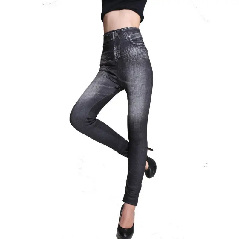 Jeans Genie Leggings 10 For $30 Women Faux Denim Jean Leggings