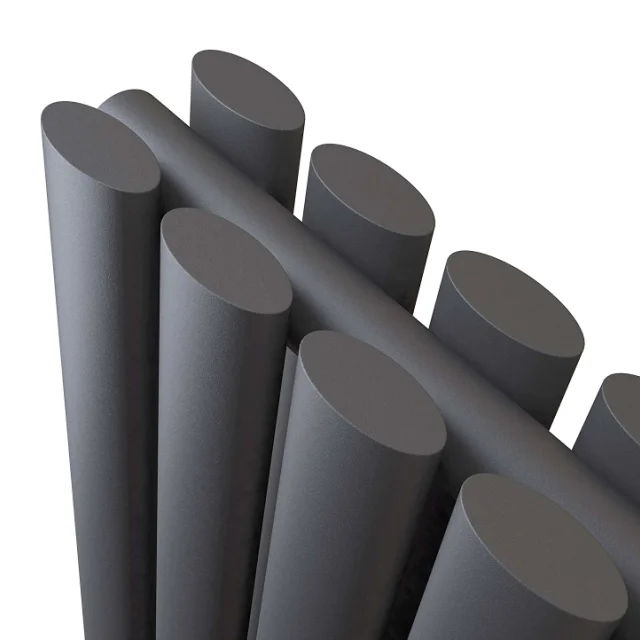 SUN-R10A Anthracite Vertical Oval Column Radiator Single Panel Double Panel Designer Radiators