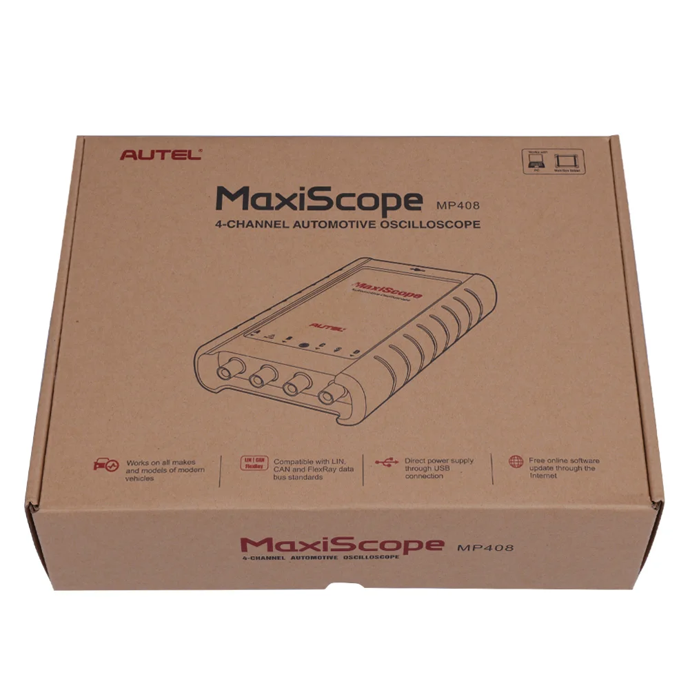 Source Autel MaxiScope MP408 4 channel automotive oscilloscope