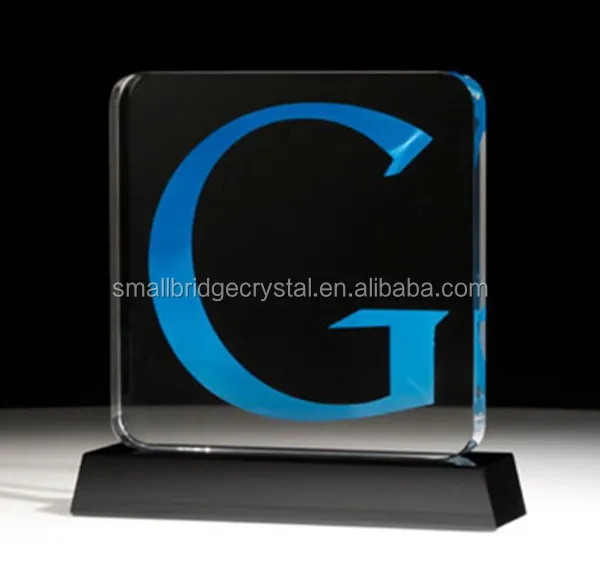 High quality crystal custom trophy for enterprise souvenir