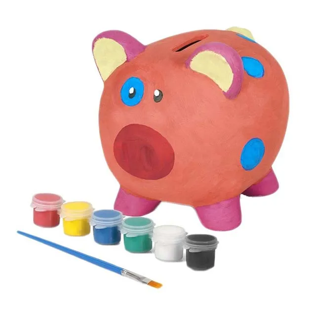 Сделай Сам Копилка керамическая бисквитная роспись ваша собственная копилка