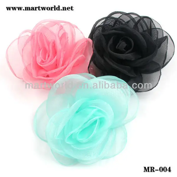 commercio all'ingrosso tessuto fiori per abiti/abbigliamento/cappello  (mr-004)