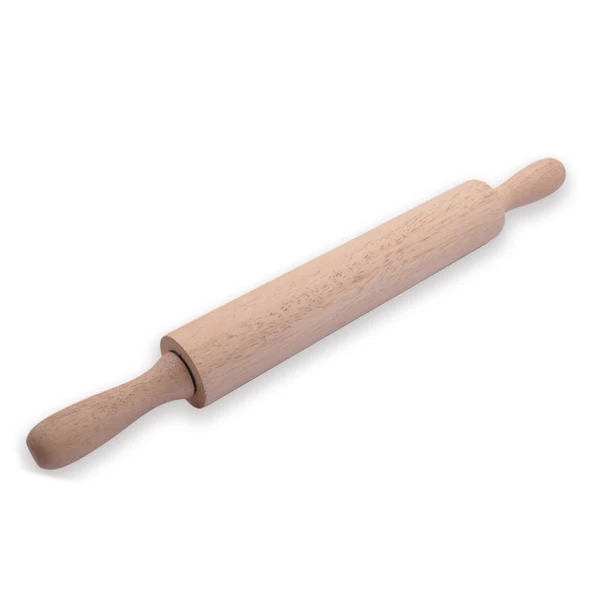 Wooden Dough Rolling Pin with Ball Bearing
