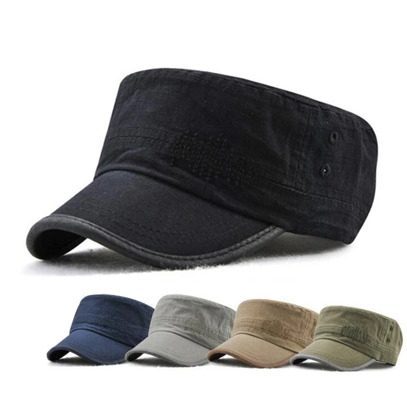Men Cotton Distressed Patrol Cap 