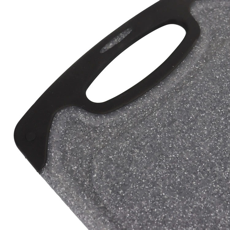 Многофункциональный набор из 3 предметов мраморный внешний вид дизайн индекс цвета кухонная пластиковая разделочная доска