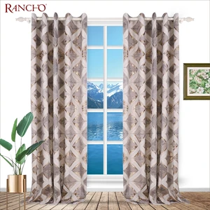 New Design Metallic Jacquard Vintage Retro Wholesale Curtains for Door Online