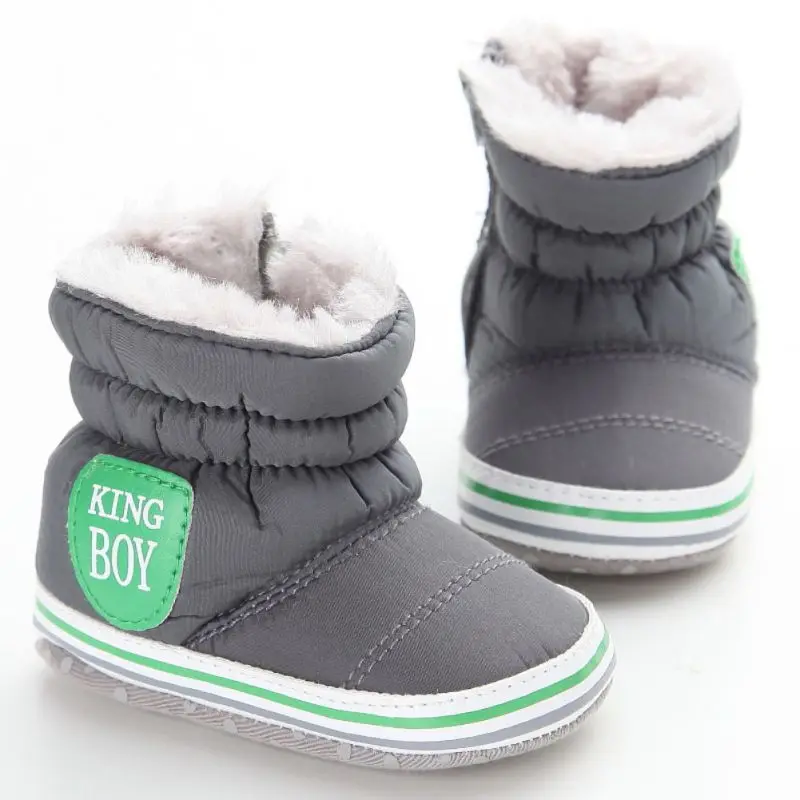 2016 New Baby Boy Snow Boots Warm Plush Winter Navy Infant