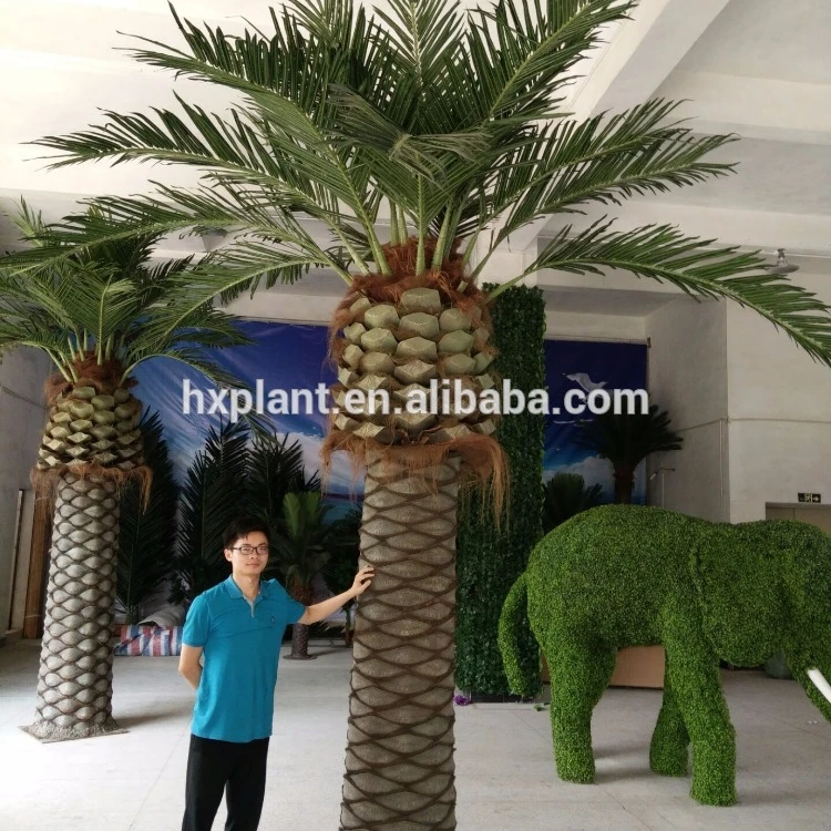 Indoor decoration large artificial plastic palm tree