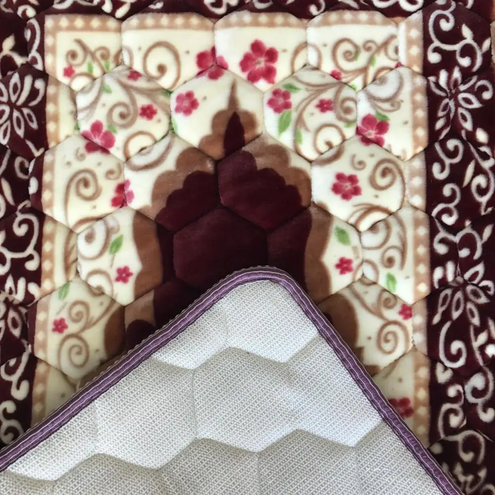 musulman islamique pliable épais tapis de prière en mousse