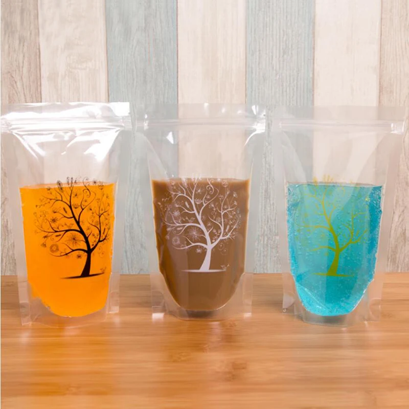 Biologisch Afbreekbaar Plastic Vloeistof Voedsel Voor Sap - Buy Vloeibaar Voedsel Verpakking,Plastic Zakken Verpakking Sap,Vruchtensap Stand Verpakking Product
