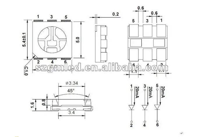 5050 Smd Led Datasheet