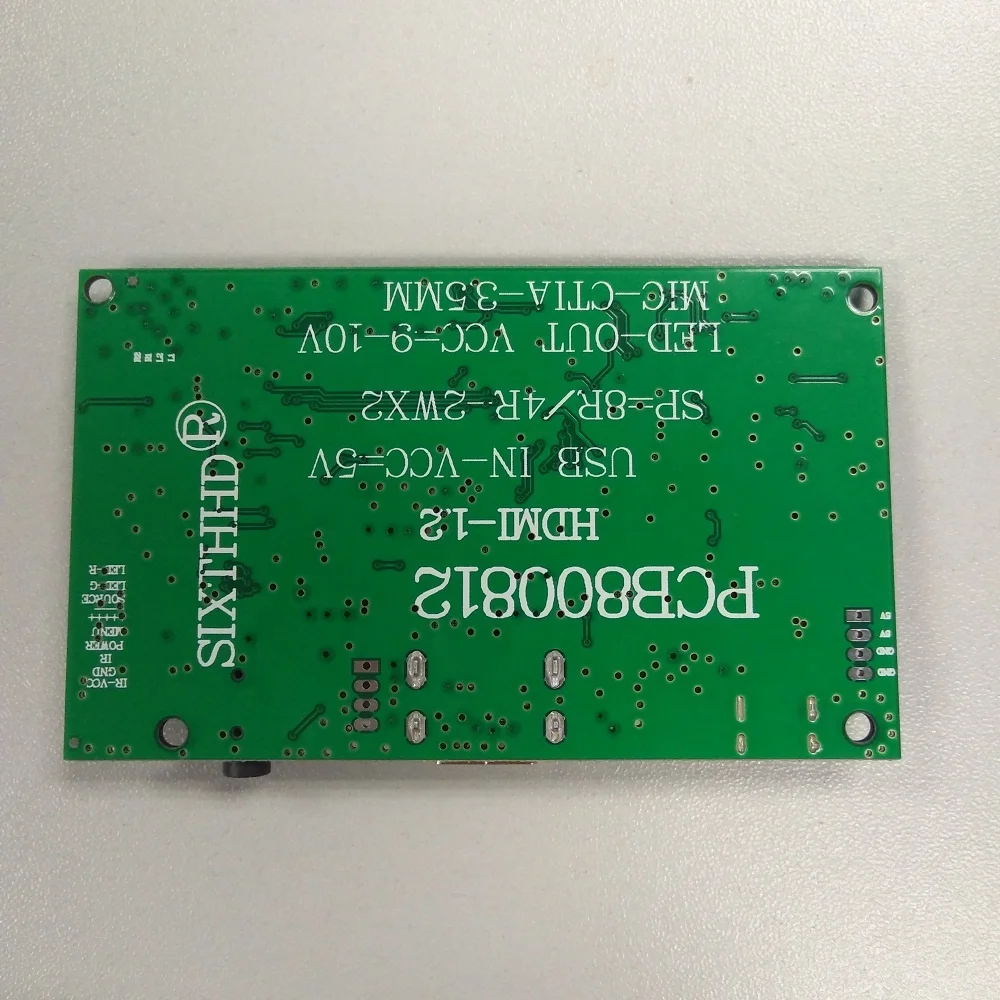 PCB800812  Small lcd HDM 40 pin 50 pin TTL LVDS Micro USB power lcd controller board