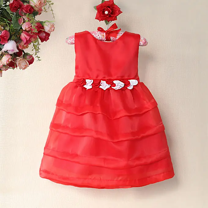 красные летние платья для девочек с много слов