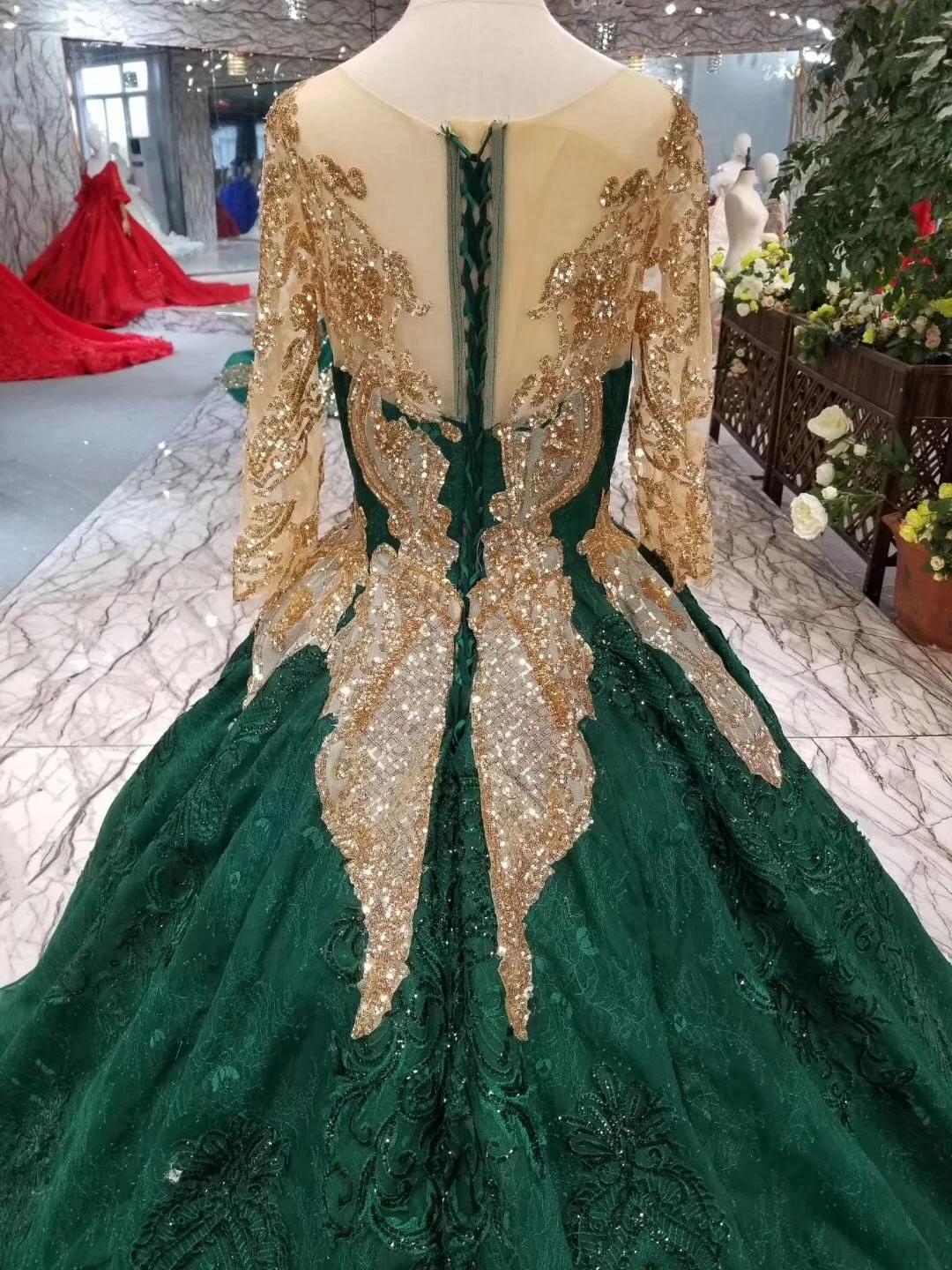 gold and green wedding dress a line Ava Cotton Tailored Mini Short in sunshine main image 1
