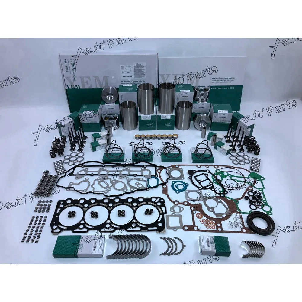 For KUBOTA V3307T V3307 Cylinder Liner Kit Bearing Set Engine Rebuild Kit