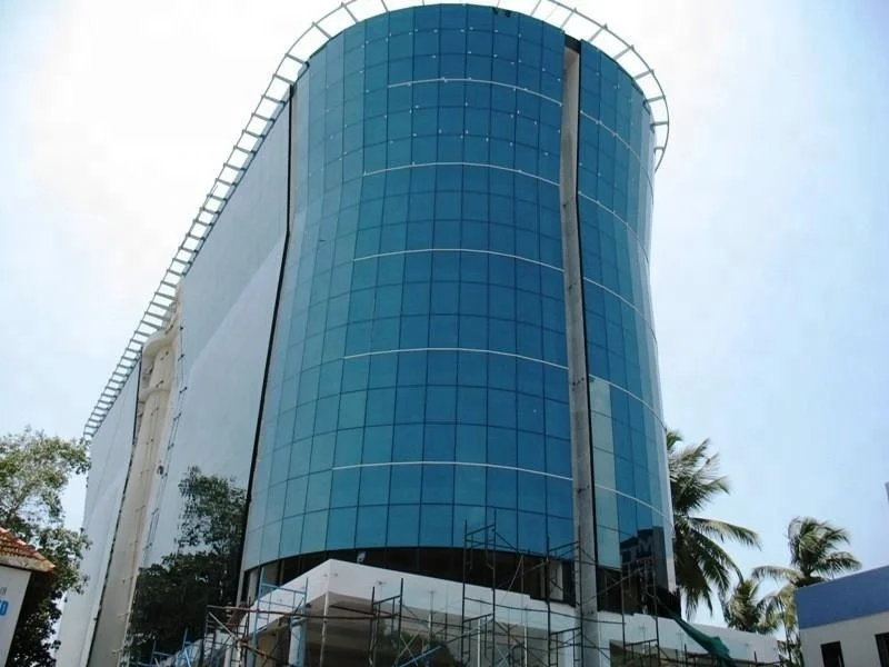 2021 Exterior Wall Cladding System Glass Panel Glass	aluminum Glazing Curtain Wall Glass Profile Design System Fixing Bracket