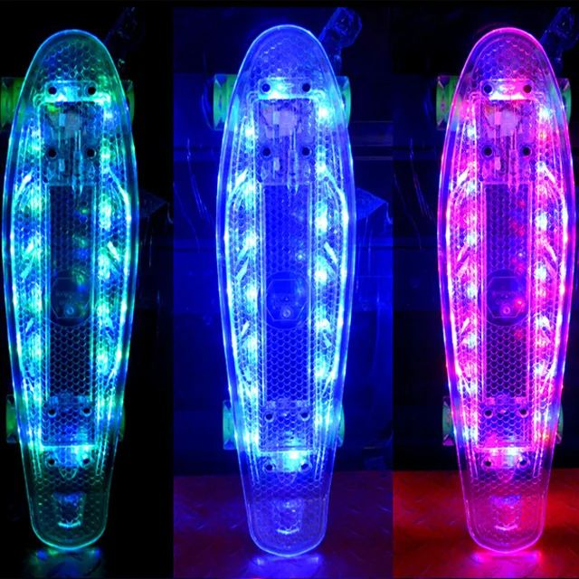 Mini Led Lighting Electric Skateboard Board Buy Electric Skateboard