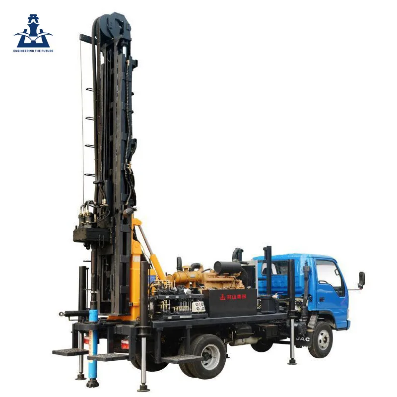 
 Tractor mounted mini portable hydraulic water well drilling rig for hard rock