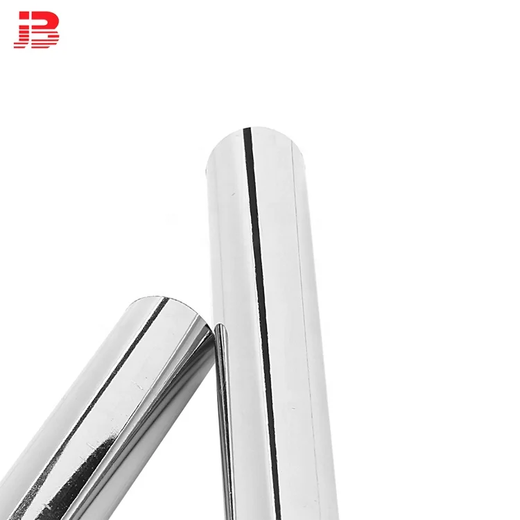 Shop fitting system metal 25mm Diameter Chrome Plating Steel Tube Silver Iron Round/oval Pipe