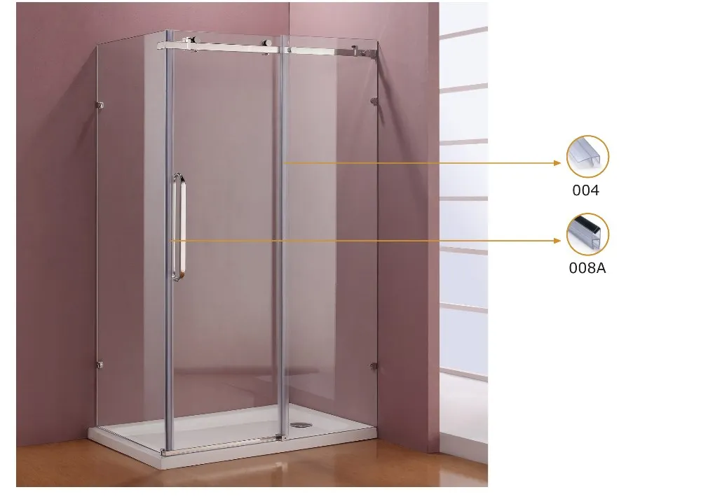 New Popular Bathroom Glass Door Waterproof Weather Seal Strip PVC Anti-corrosion Transparent Strip supplier