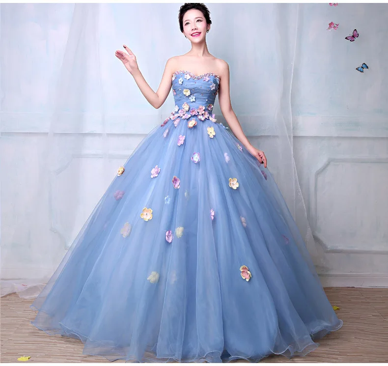 blue wedding dresses 2018