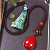 Collana con ciondolo corallo rosso naturale