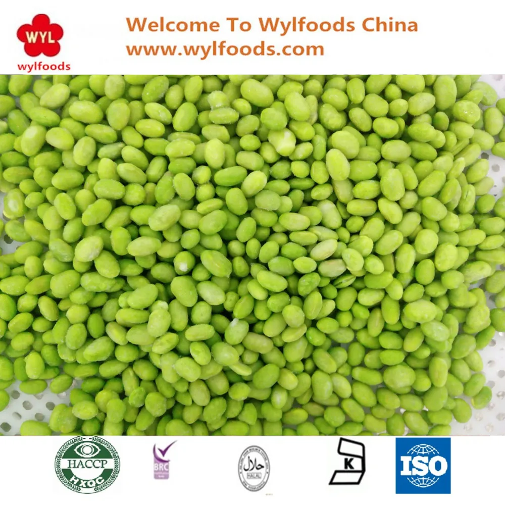 Iqf Fresh Frozen Peeled Green Edamame( Without Pods) Frozen Soy Beans