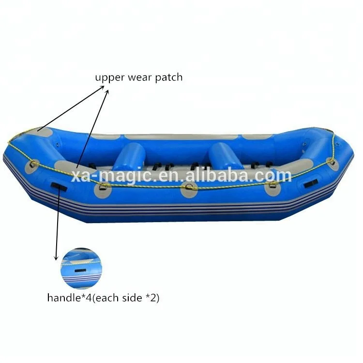 Самосгибающийся белый водный плот 395 см 13 футов для рафтинга в Кубке мира yushu