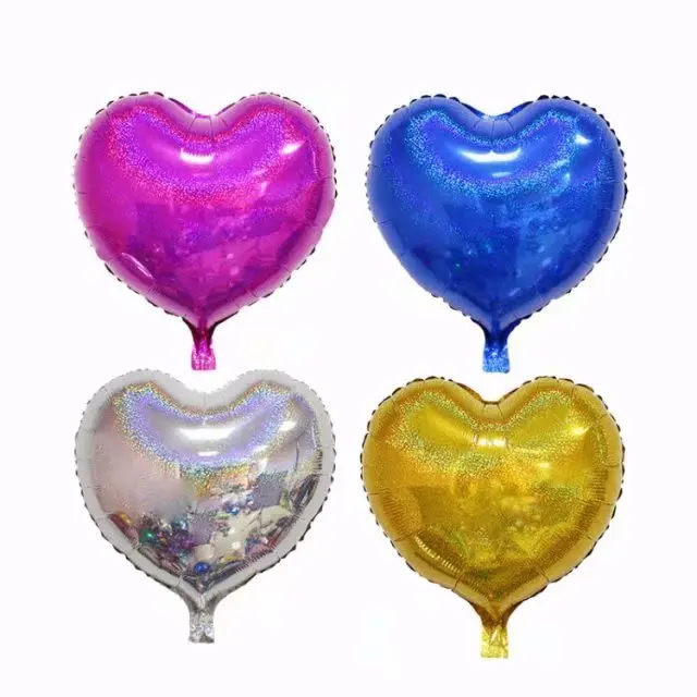 5 X 32" Colorful Heart Foil Balloon anniversaire mariage hélium fête ballons decor