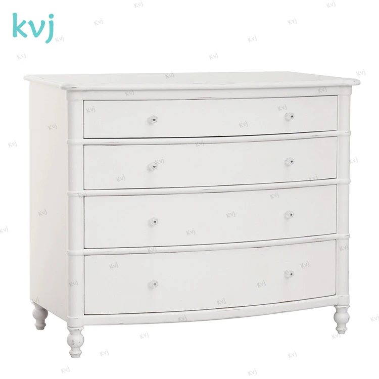 KVJ-7943 синий Французский потертый шик резной деревянный комод