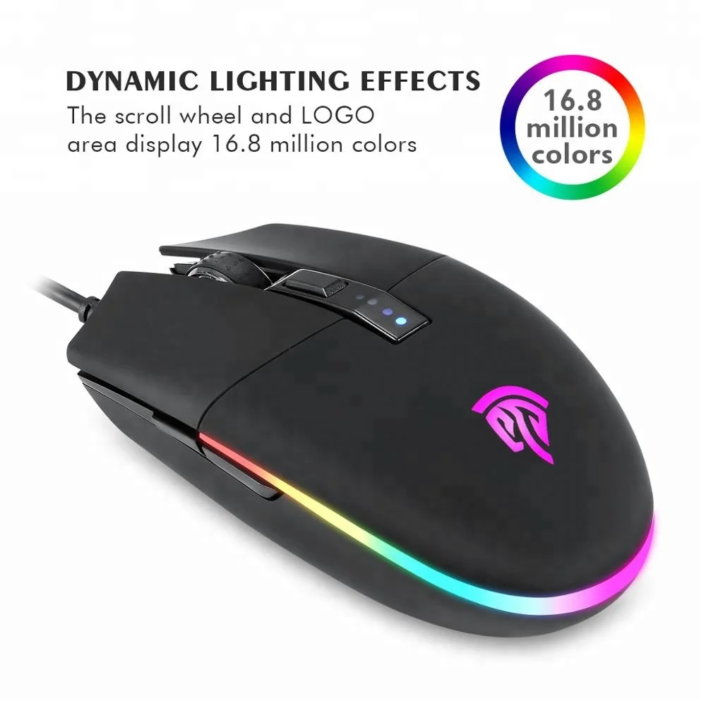 Горячая amazon EasySMX V50 проводной RGB игровая мышь для gamer выбор