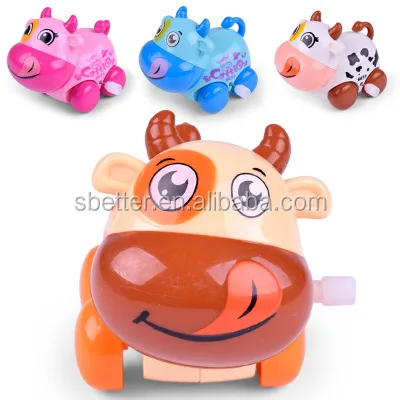 1 шт. забавные мультяшные животные собака/кошка/крупный рогатого скота/лев/обезьяна заводная игрушка мини ползание заводная классическая игрушка новорожденный ребенок весенняя игрушка