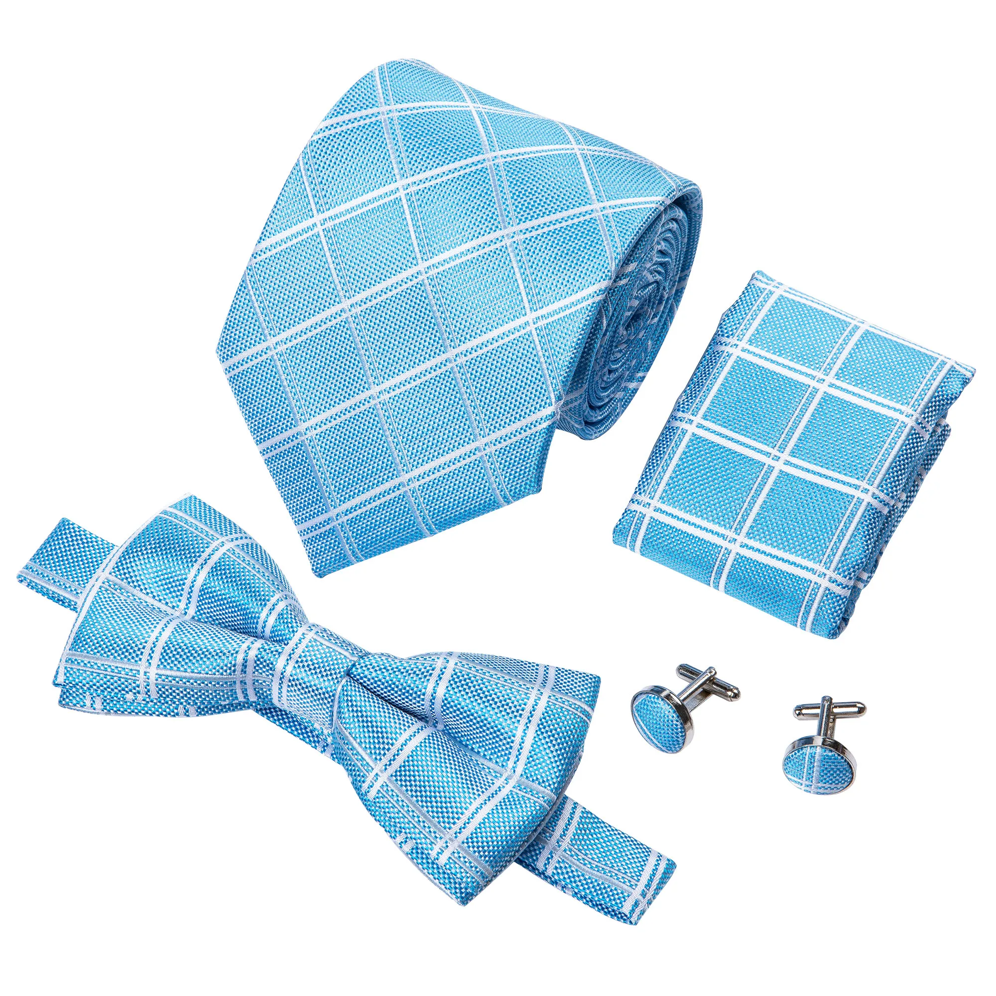 S 109 Men Slik Checked Cooling Neck Ties Blue Bow Tie Set Buy Blue Bow Tie Tie Blue Cooling Neck Ties Product On Alibaba Com