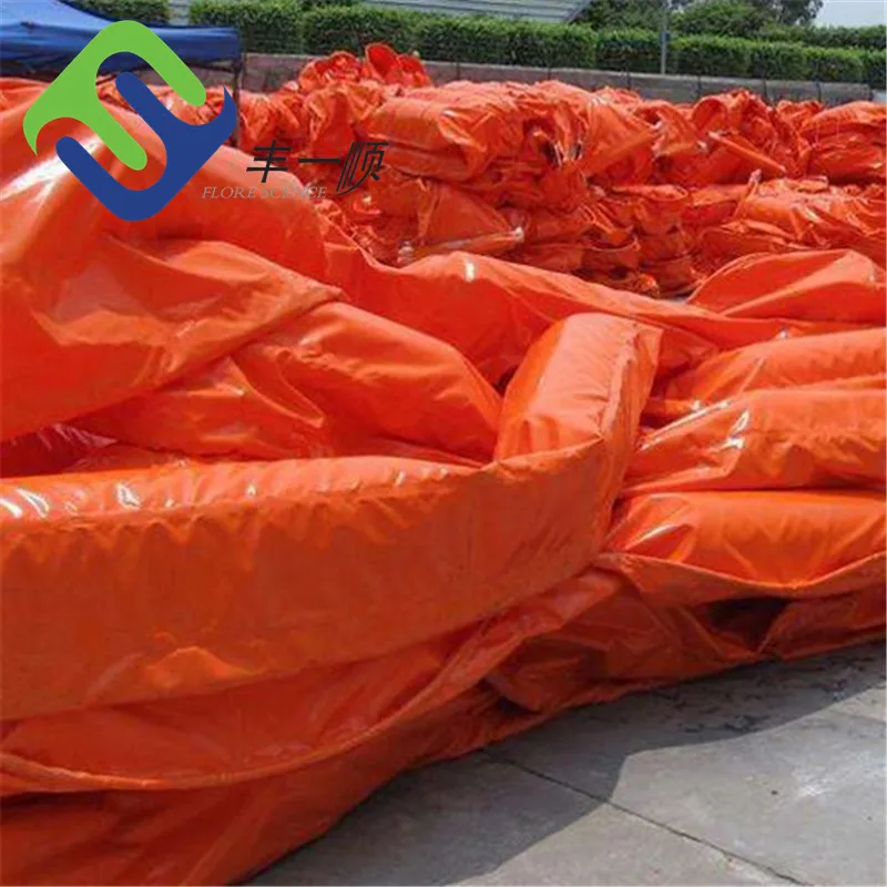 FLORESCENCE PVC inflatable oil spill containment boom