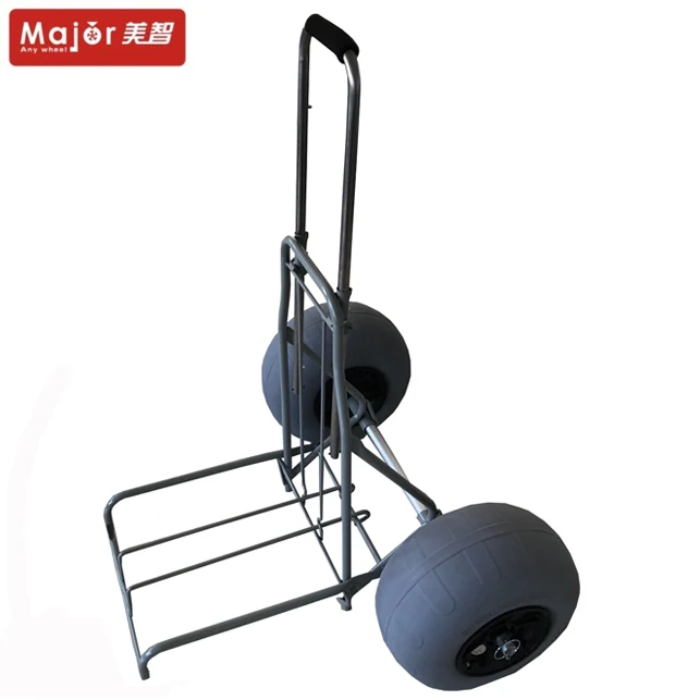 Challenger Mobility Folding Platform Beach Cart with Large Balloon Tires  OEM Customizable Stainless Steel for Sand Use