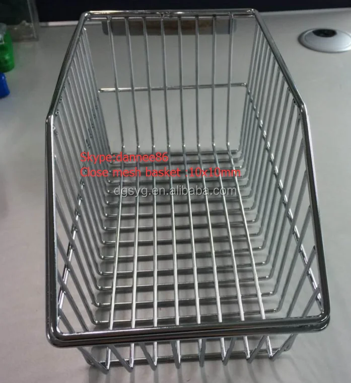 316ステンレス鋼クローズメッシュワイヤー壁パネルワイヤーバスケット