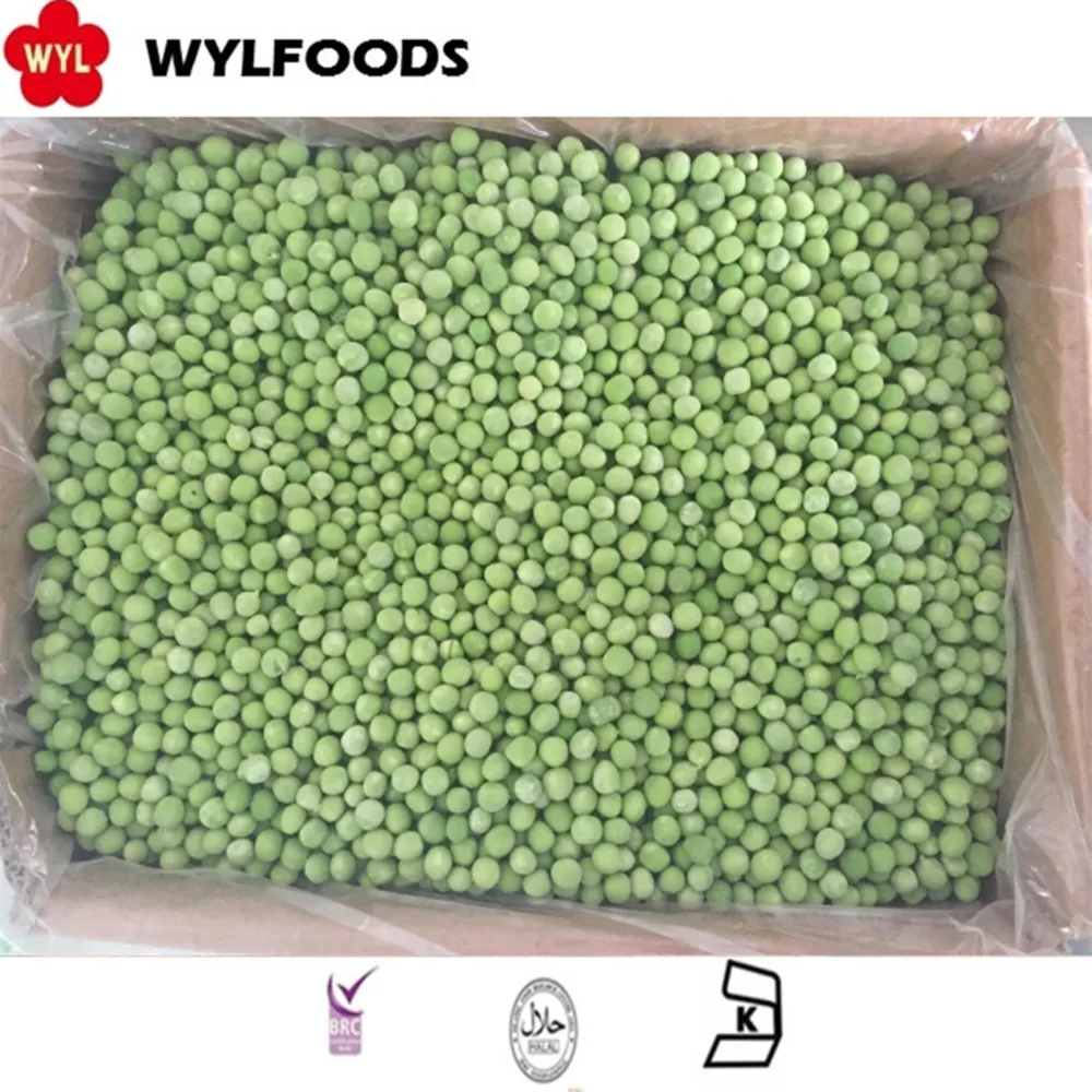 Cea mai bine vândută mazăre verde congelată de înaltă calitate chinezească proaspătă IQF vegetale congelate pentru amestec