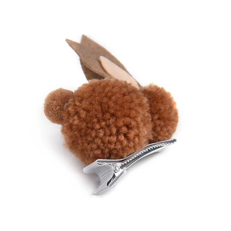 Новейший дизайн, милые детские заколки для волос в форме кролика для девочек