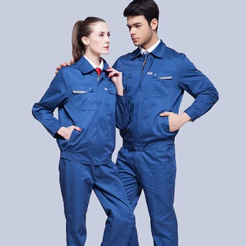 High Quality Fabric Unisex Spring and Autumn Project Technician Navy Blue Work Uniform Industrial Use Work Wear
