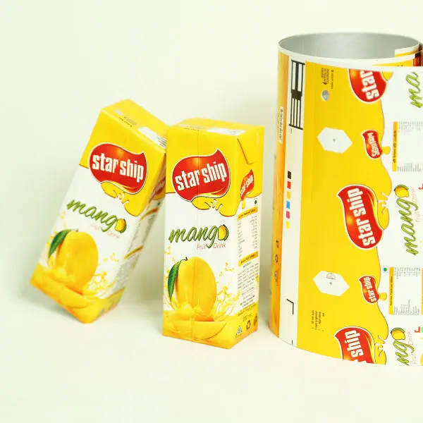 Six Layers Laminated Paper Board Juice And Milk Aseptic Package ...