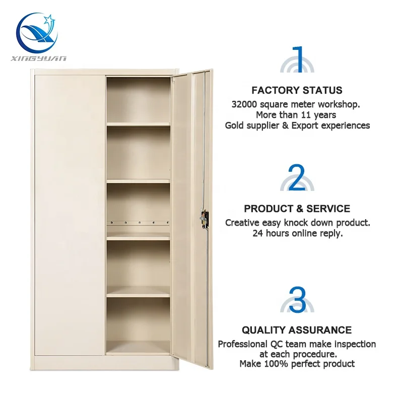 Hot Sale Customized Steel Cabinets Modern Design Adjustable Office File Storage for Home School Garage