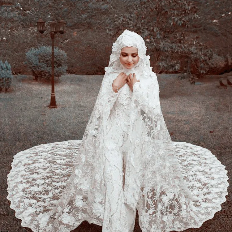 Shop Our Latest Muslim Lace Wedding Dress Jumpsuit Design