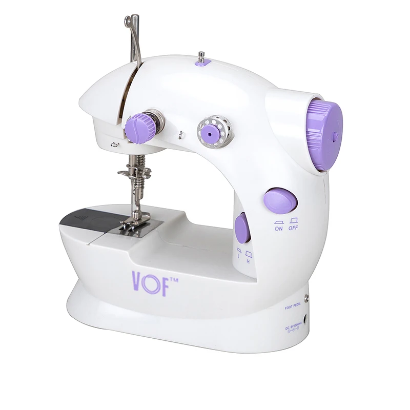 FHSM-202 Table Top Mini Sewing Machine Easy Sew Walking Foot with Pedal Flat-Bed Configuration for Lock Stitch for Clothing