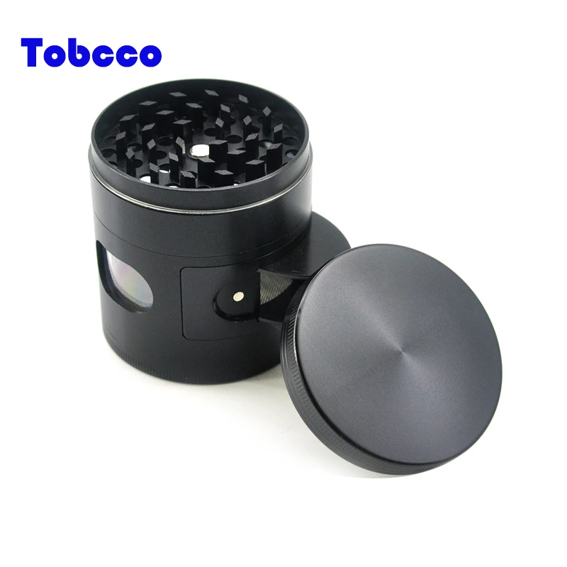 Logo Accept 55mm Grinder Factory Side Open Wholesale Spice Crusher 4 Piece Flat Head Herb Grinder Buy Herb Grinder 4 Piece Grinder Wholesale Grinder Tobacco Product On Alibaba Com