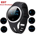 Black white E07 Waterproof IP67 Smart Wristband Bluetooth 4 0GPS Tracks Monitor Smart Bracelets smart watch
